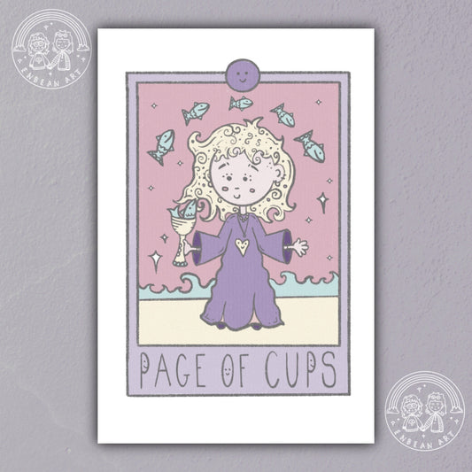 Page Of Cups Tarot Print