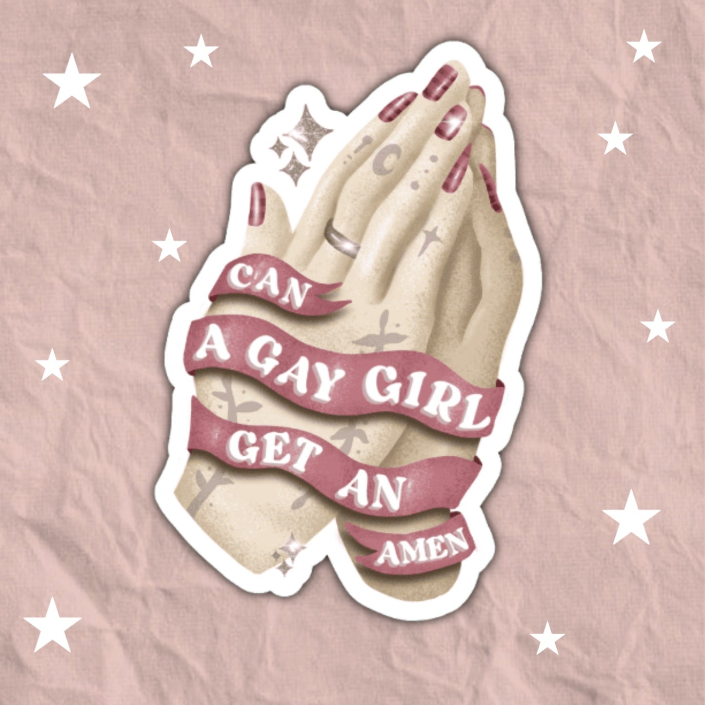 Can A Gay Girl Get An Amen - Renee Rapp Sticker