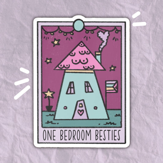 One Bedroom Besties Sticker