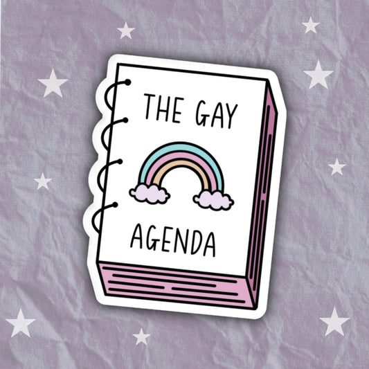 Gay Agenda Sticker